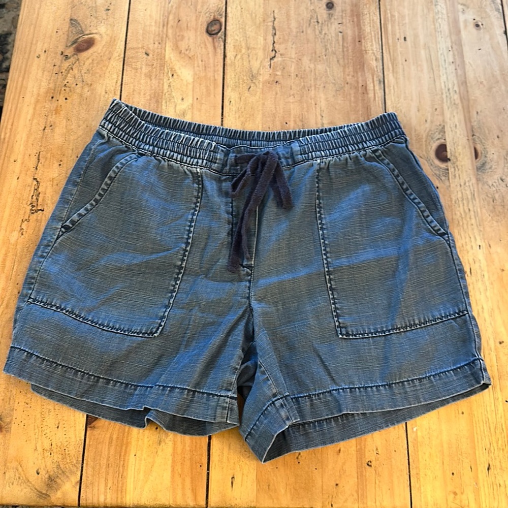 Talbots denim drawstring shorts